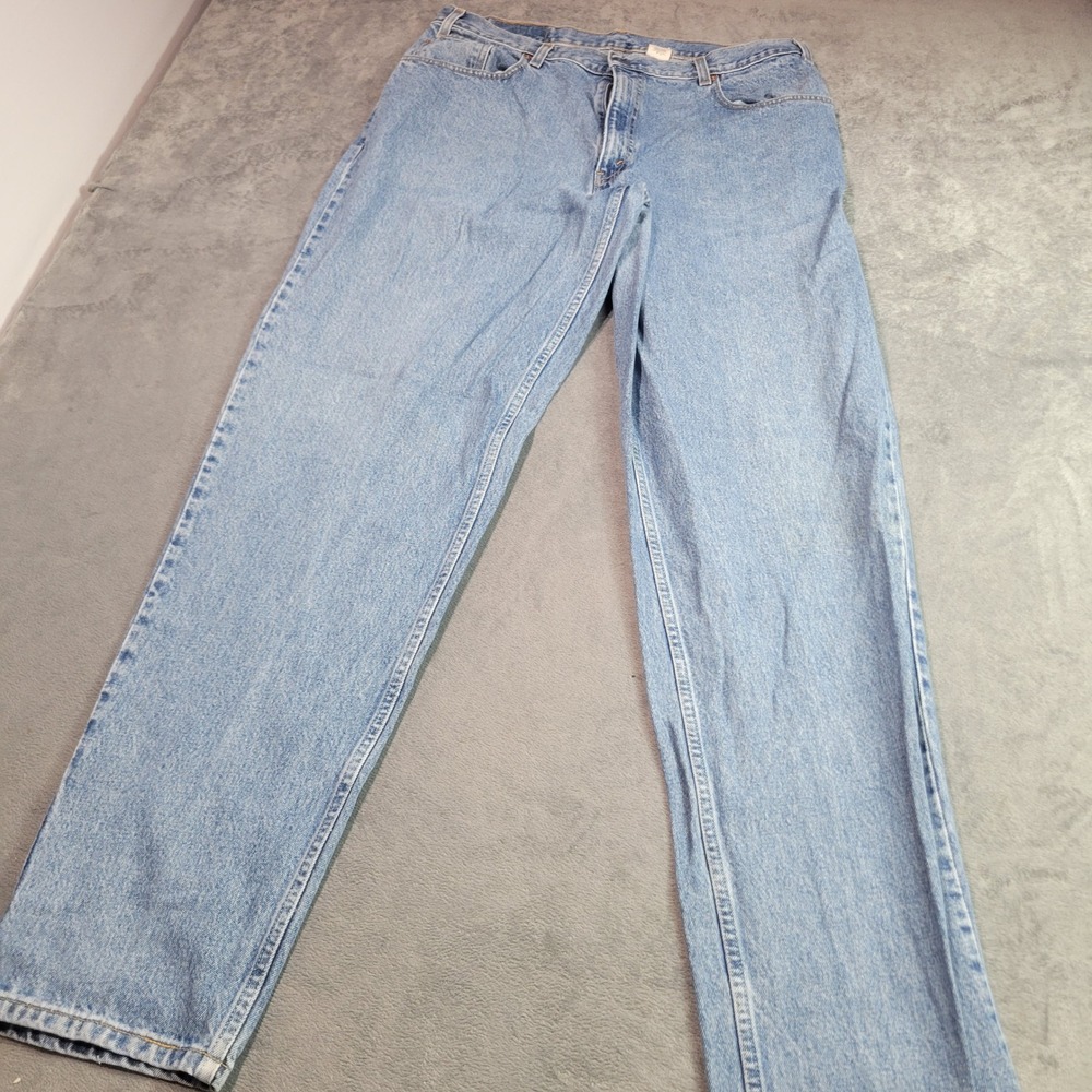 Levis 560 Loose Fit Tapered Leg Jeans Mens 38x36 Light Wash Blue Vintage 90s